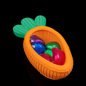 Bol Decorativ Morcov – Stil Croșetat 3D