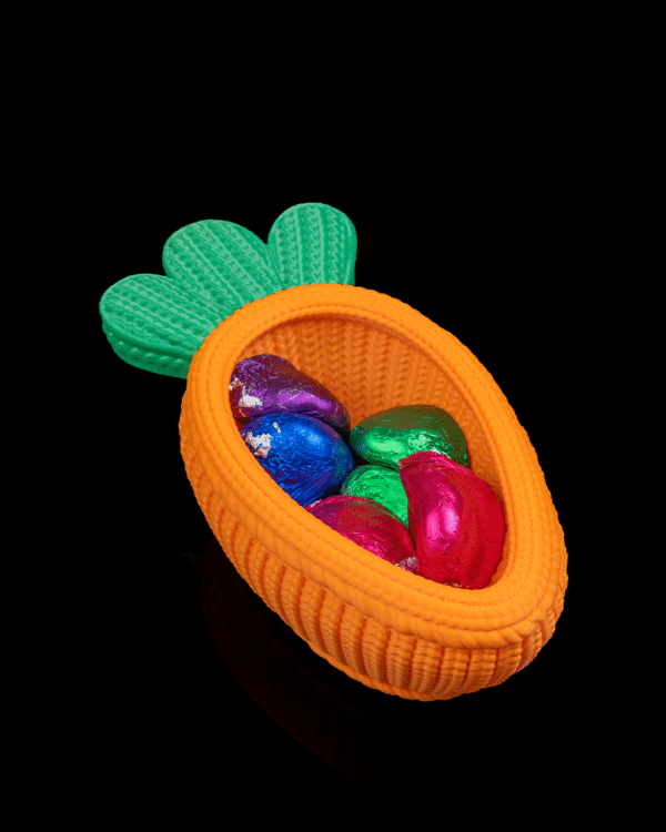 Bol Decorativ Morcov – Stil Croșetat 3D